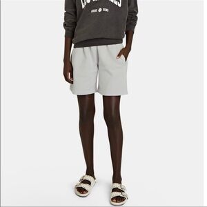 AGOLDE Boxing Fleece Shorts Bermuda Grey Size Small